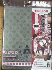 eggnog artful card kit christmas 2013 nos