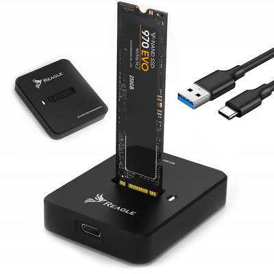 REAGLE SSD M.2 PCIe NVMe SATA Adapter USB Docking Station Festplatten M/B+M Key