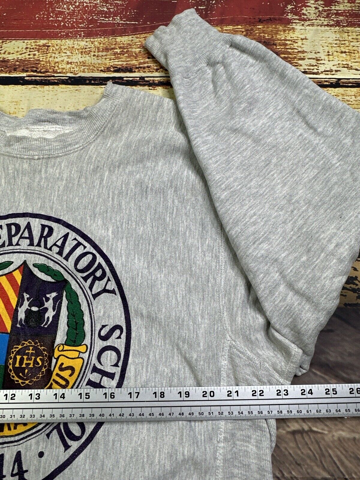Vtg Champion Sweatshirt Scranton Prep PA Reverse … - image 10