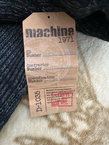 Machine Clothing Co. 1971 Men's Faux Fur Hooded Sherpa Jacket Black size M $100 - Picture 3 of 6