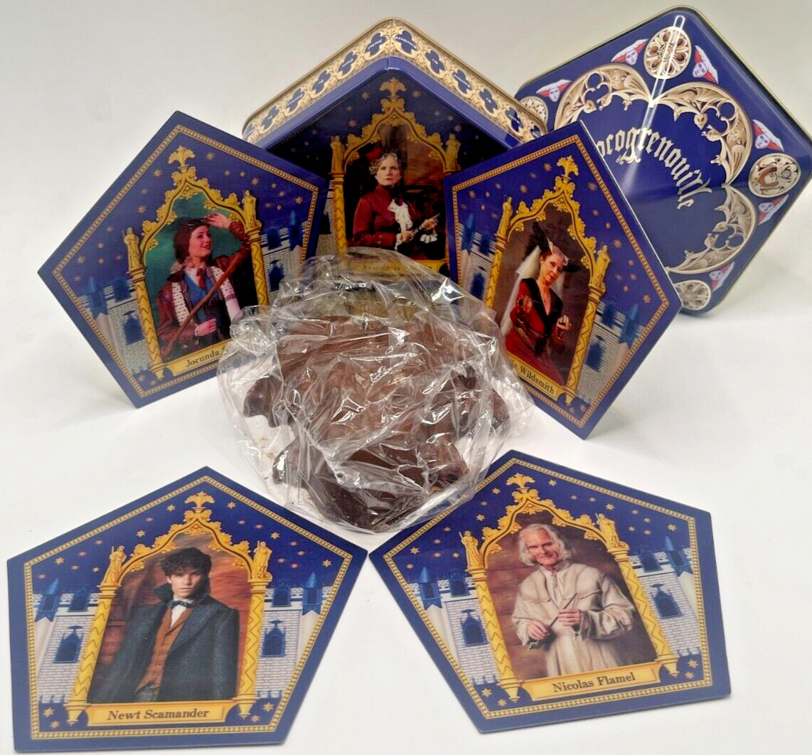 Epic Universal Harry Potter Chocolate Frog Chocogrenouil Tin Newt Scamander Card