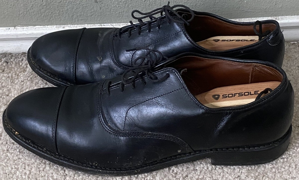 Allen Edmonds Park Avenue Mens Black Cap toe Oxford Dress Shoes