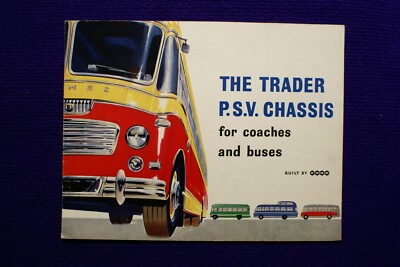 FORD THAMES TRADER PSV CHASSIS COACH BUS  SALES BROCHURE TECHNICAL DATA 1959