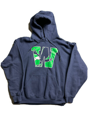 Washington Huskies Seattle Seahawks Double Sided Sweatshirt NCAA Hoodie UW  - Main Image