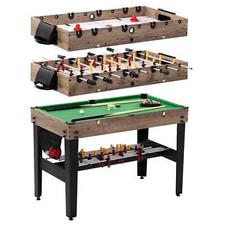 MD Sports 48" 3-in-1 Combo Game Table - Air Hockey, Ping Pong  Table Tennis