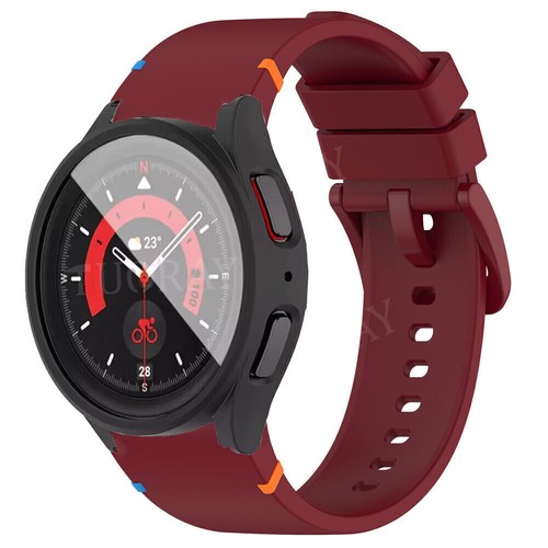 Silikon Band Armband für Samsung Galaxy Watch 7 6 5 4 FE 40/44MM Glas Case Hülle - Bild 119 von 154