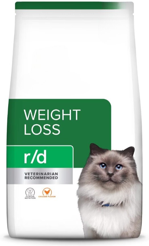 4 lb Bag RD Weight Reduction Chicken Dry Cat Food for Healthy Weight Management