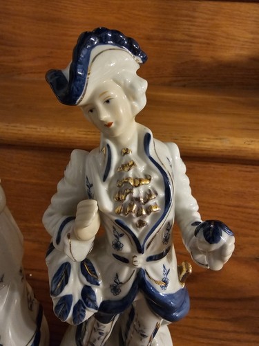 Vintage limitierte Auflage FEI feine Porzellan Figuren George & Martha 12,5x4,5 Set #Z-1001 - Bild 8 von 11