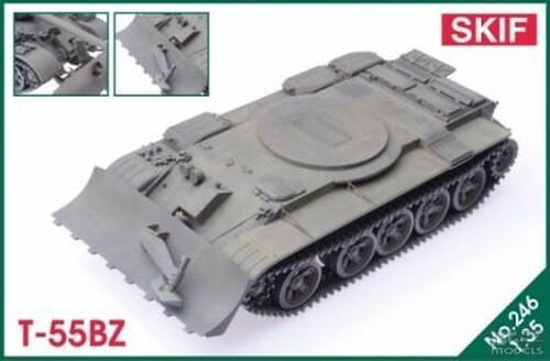 T-55 BZ CON TOPADORA DE TANQUE BTU-55 (KGS SOVIÉTICO Y FINLANDÉS) #246 1/35 SKIF RARO - Imagen 1 de 1