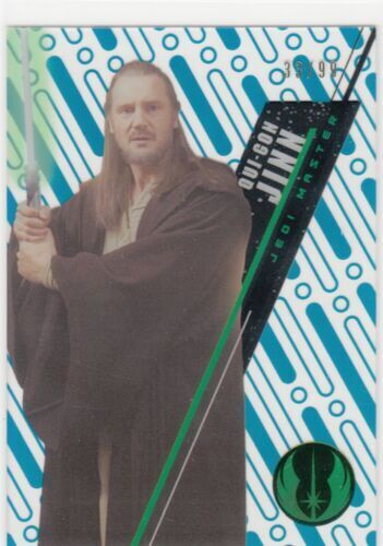 Topps Star Wars Trader Uzumi Original Art Jedi Tilt Workbench - Qui Gon Jinn