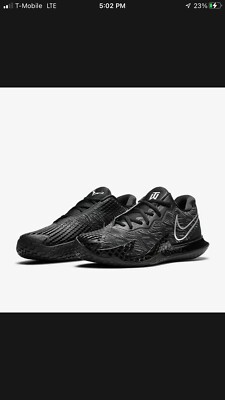 ? RARE Nike Rafa x Tiger Air Zoom Vapor Cage 4 Hard Court Tennis Shoes CD0424 Black Nike Air Zoom Vapor Cage 4 HC Rafa Nadal x Tiger  main image 3
