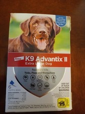 K9 Advantix II Flea Medicine Extra Large Dog 6 Month Supply Pack K-9 over 55 lbs