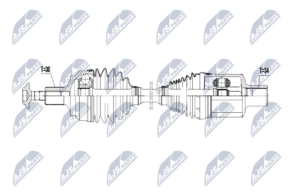Nty Driveshaft Left Front For Mercedes C280 C300 C320 C350 W204 08 - Image 6