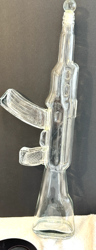 Liquor Ak-47 Gun Whiskey Decanter With Stand 1000ML Glass - Picture 8 of 11
