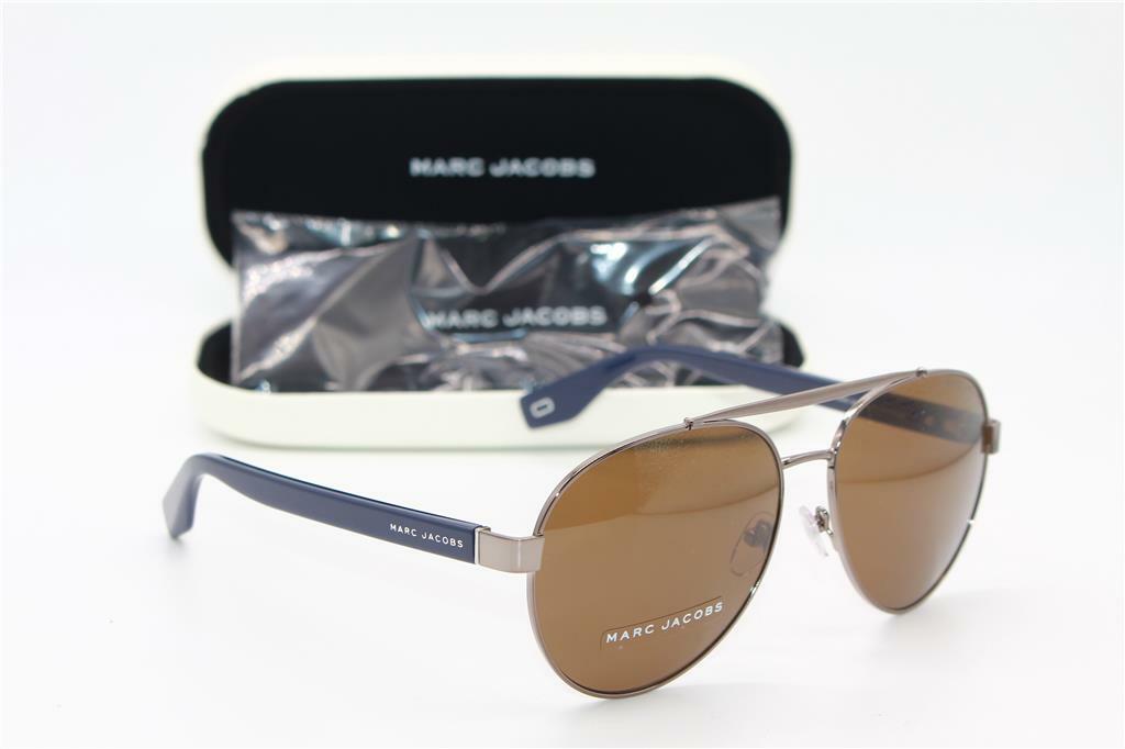 ● MARC JACOBS ● サングラス White / Grey / 61mm NEW MARC JACOBS MARC 341/S PJP70 SILVER AUTHENTIC SUNGLASSES