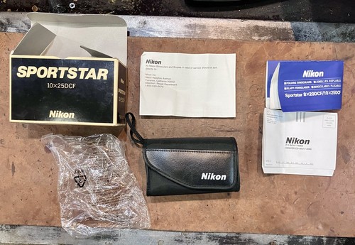 Nikon Sportstar • 10x25DCF • 5° • Compact Binoculars • Case, Strap, Box, Papers - Picture 9 of 11