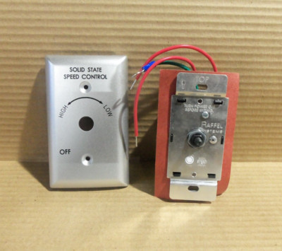 NEW RAFFEL SYSTEMS FSC6-120 TD FAN SPEED CONTROL WITH TIME DELAY SOLID STATE