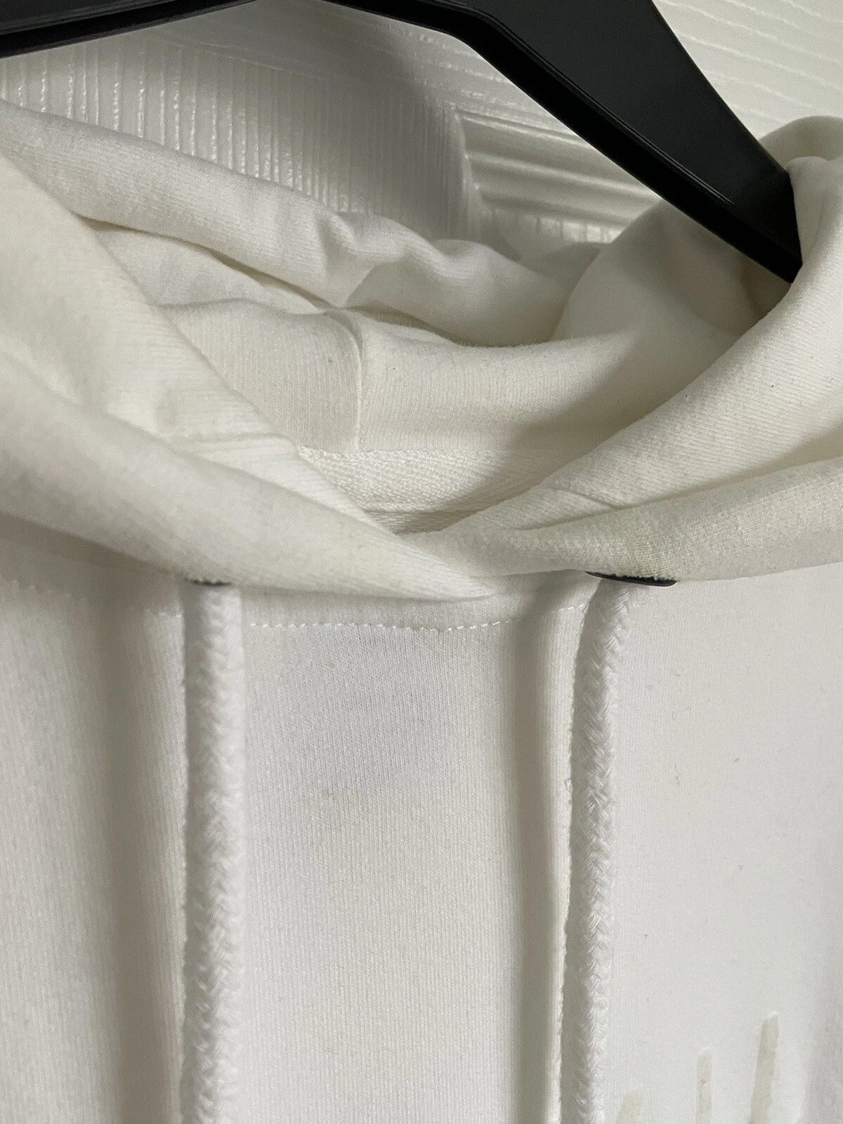 OFF WHITE Maglione donna bianco sporco JACK WILLS sopra la testa manica lunga con cappuccio Taglia 10