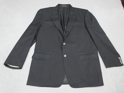 Corneliani Jacket Mens 54 Black Blazer Coat Wool Office Casual Men