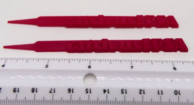 Lot 2 Catch Us! PSA Airline Swizzle Coffee Plastic Drink Stick Red Cocktail