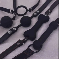 All Types Open Mouth Gag Bondage Restraints Breathable Ball O-Ring Harness Belt