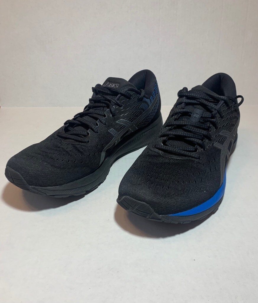 Asics Mens Gel-Cumulus 22 Running Shoes Black Blue 1011A862  display picture 3