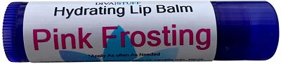 Best Formula Fun Flavored Lip Balm for Soft Lips by Diva Stuff (Pink Frosting)