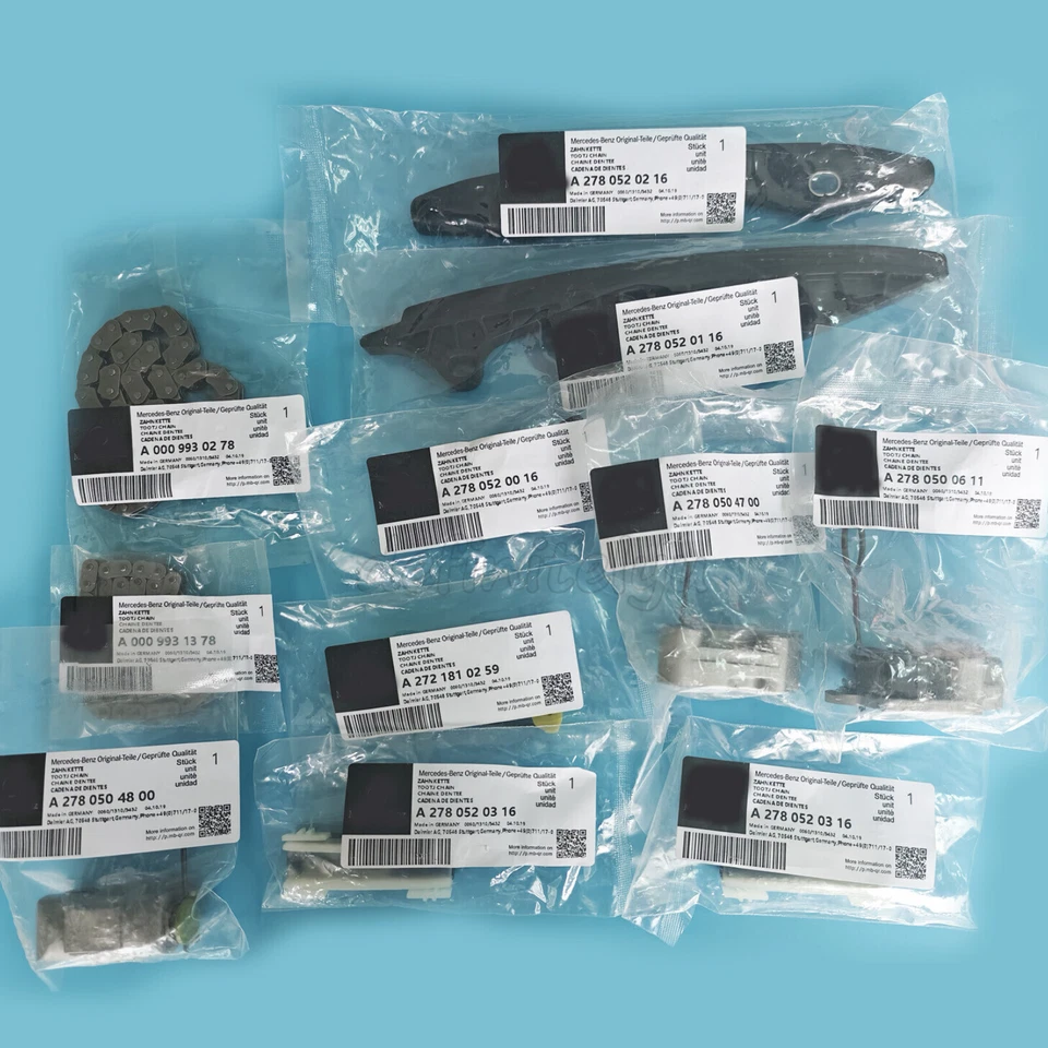 Kit de cadena de distribución del motor M278 19 piezas para Mercedes E500 GL450 CLS500 GLE500 S500 Foto 4 de 4