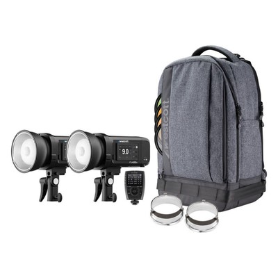 Westcott FJ400 II Strobe 2 Light Backpack Kit with FJ X3 M Wireless Trigger