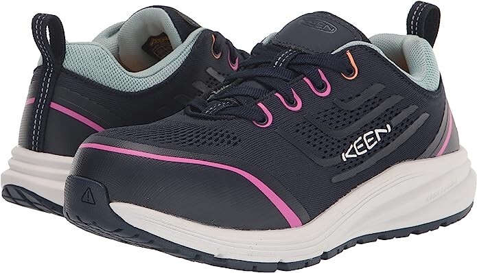 Scarpe antinfortunistiche sneaker KEEN donna 9 M nere Iris Minneapolis punta utile NUOVE