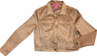 Veste En Cuir Catherine Malandrino Femme - Taille S, Couleur Beige, Occasion Très Bon état