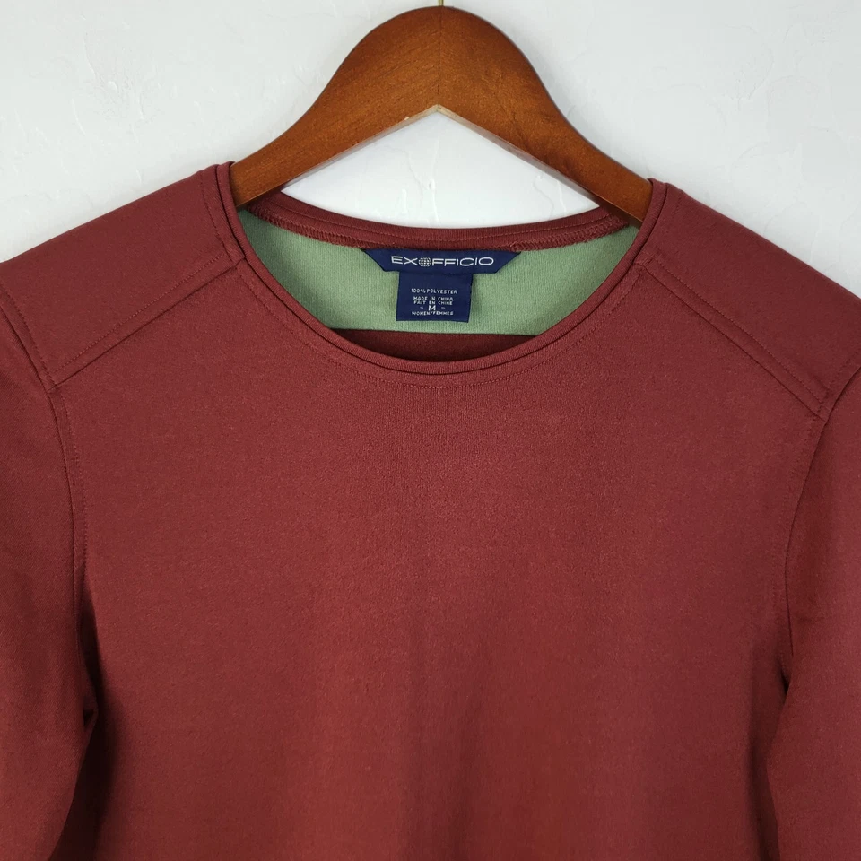 ExOfficio футболка женщин средний бордовый эластичной Калиани солнце пуловер рубашка - Изображение 4 из 4