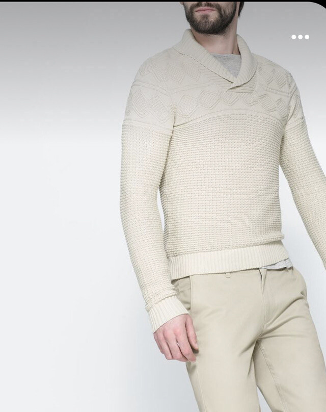 ZARA MAN STRUCTURED SWEATER TUXEDO 