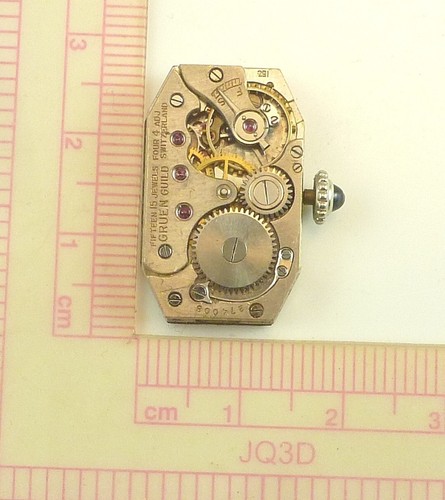 Movimiento Reloj Pulsera Gruen Guild 153 - Buen Equilibrio - Piezas/Reparación - Imagen 1 de 5