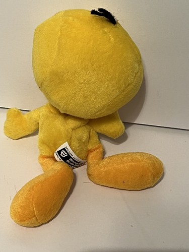 Tweety Bird 7" Beanbag Plush - 1998 Looney Tunes - Yellow Bird Warner Brothers - Picture 2 of 7