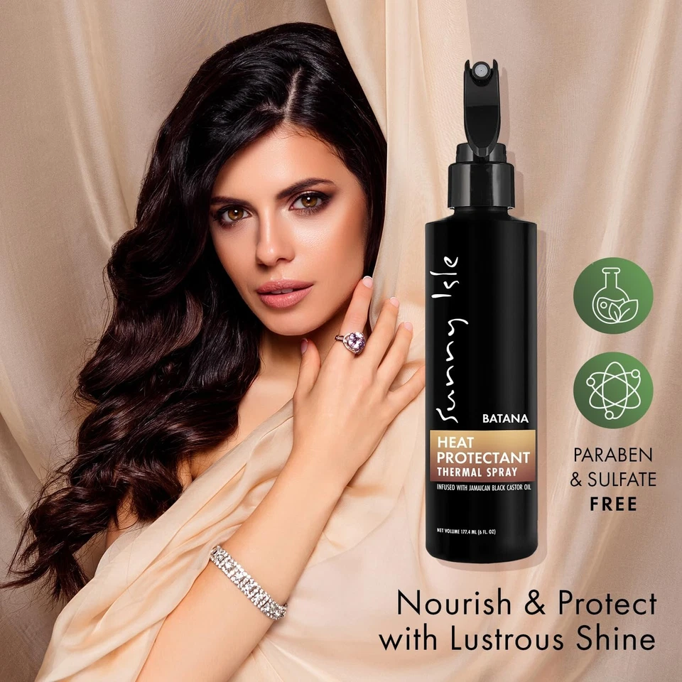 Sunny Isle Batana Heat Protectant Thermal Spray 6oz - Image 4 of 4