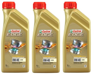 Castrol EDGE TITANIUM 0W-40 A3/B4 Synthetic Engine Oil 0W40 | eBay