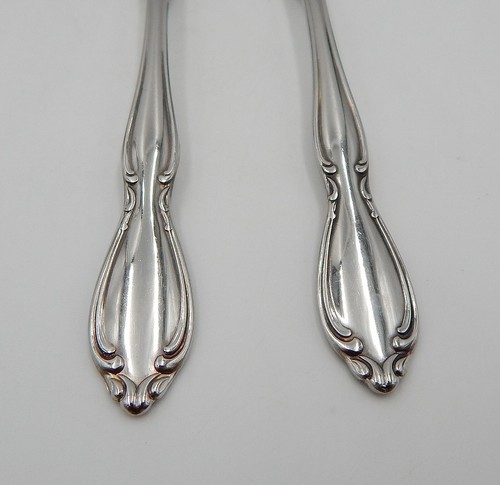 Juego de cubiertos brillantes de lujo Oneida Strathmore cucharadita de postre de acero inoxidable/2 - Imagen 4 de 9