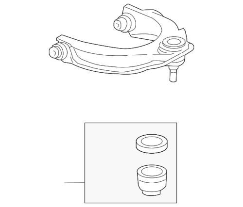Brazo de suspensión delantero (superior) para Honda (N/P 51510-TP6-A01)