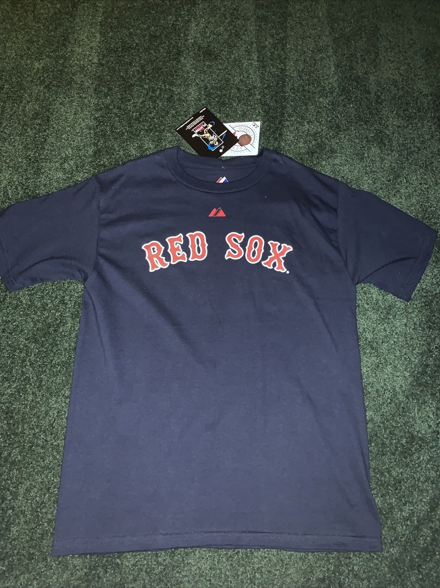 Adrian Beltre Red Sox T Shirt Majestic KIDS large NEW With Tags! Navy  Blue/Red
