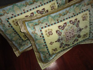 teal pillow sham