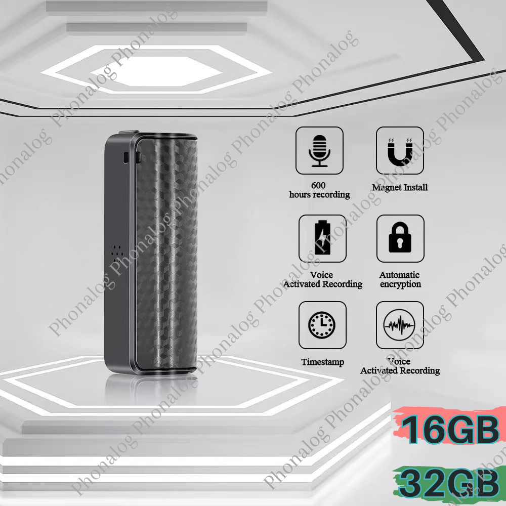 16/32GB Spy Digital Voice Activated Recorder Mini Hidden Audio