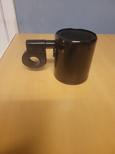 Black Motorcycle Cup Holder Handlebar Drink Bottle Holder For Harley Universal