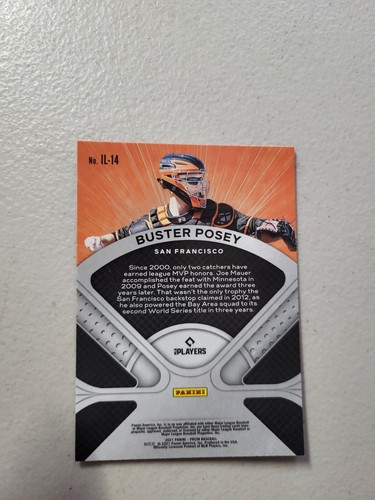 Buster Posey 2021 Panini Prizm Baseball Illumination INSERT No. IL-14 NM - Picture 2 of 2