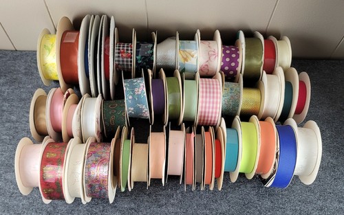 HUGE LOT OF 265 Rolls WHOLESALE RIBBON Too Many To Fit In 1 Picture NOS - Picture 5 of 12