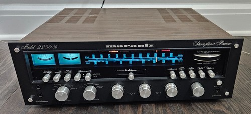 Marantz 2250B Stereo Receiver Recapped, transistors, LED's, Nice & Rare