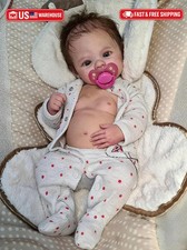 Zero Pam Full Silicone Baby Dolls Full Body Girl 18 Inch Realistic Reborn Baby D