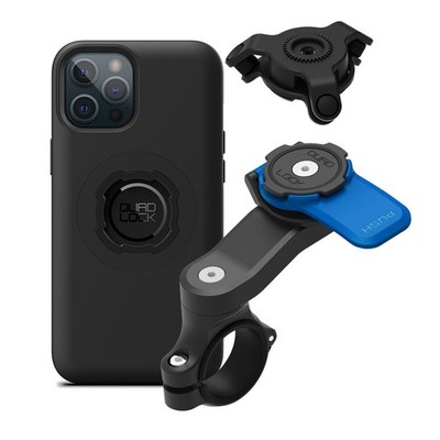 Quad Lock Motorcycle Handlebar Phone Mount with Vibration Dampener and MAG Case