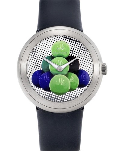 IKEPOD JEFF KOONS CANNONBALLS HULK WATCH, MARC NEWSON HORIZON DESIGN