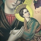 Vintage Our Lady of Perpetual Help Wood Icon Plaque Virgin Mary Byzantine 14x11 — photo 6